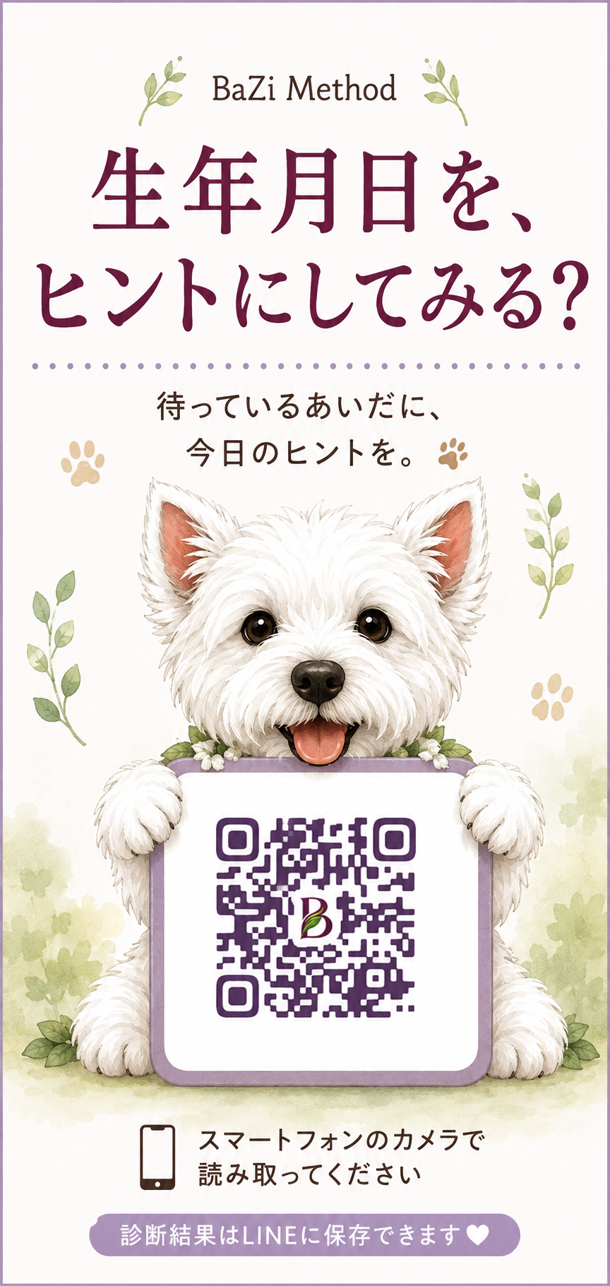 生年月日をヒントにしてみる?のポスター見本